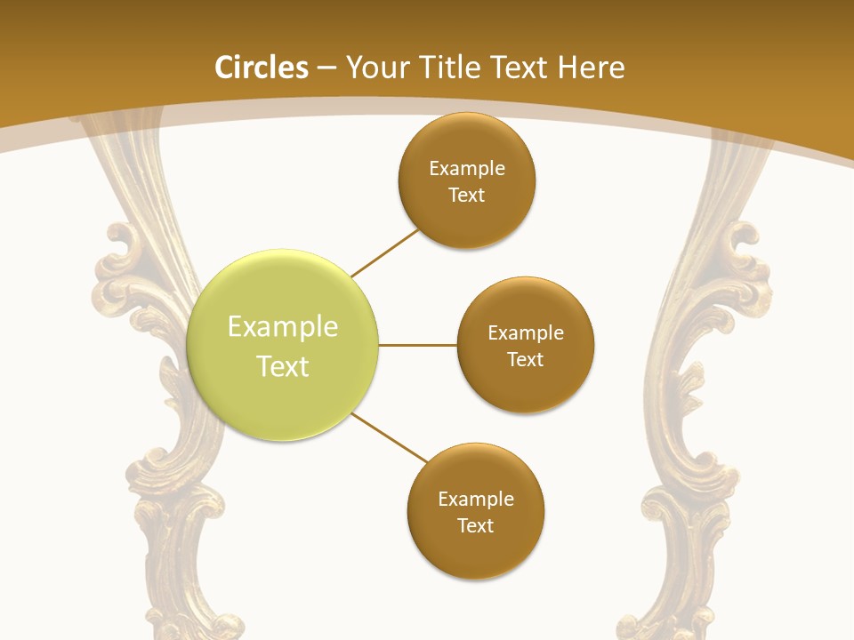 Gold Antique Picture Frame PowerPoint Template