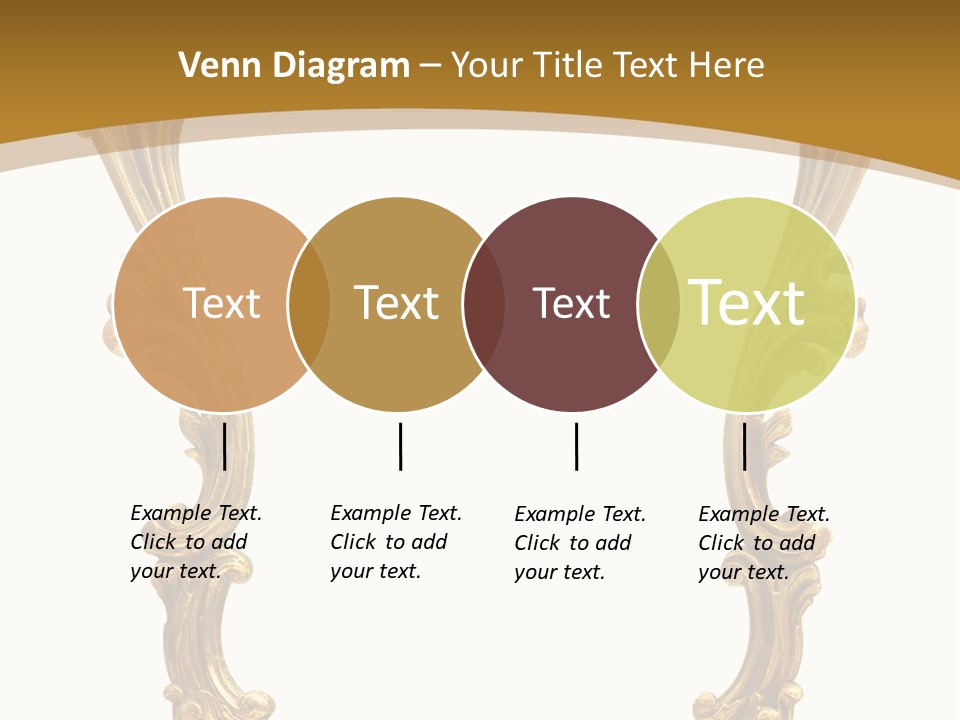 Gold Antique Picture Frame PowerPoint Template