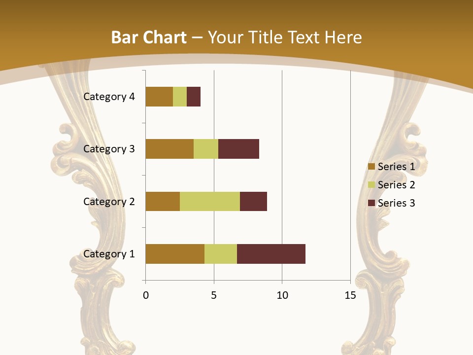 Gold Antique Picture Frame PowerPoint Template