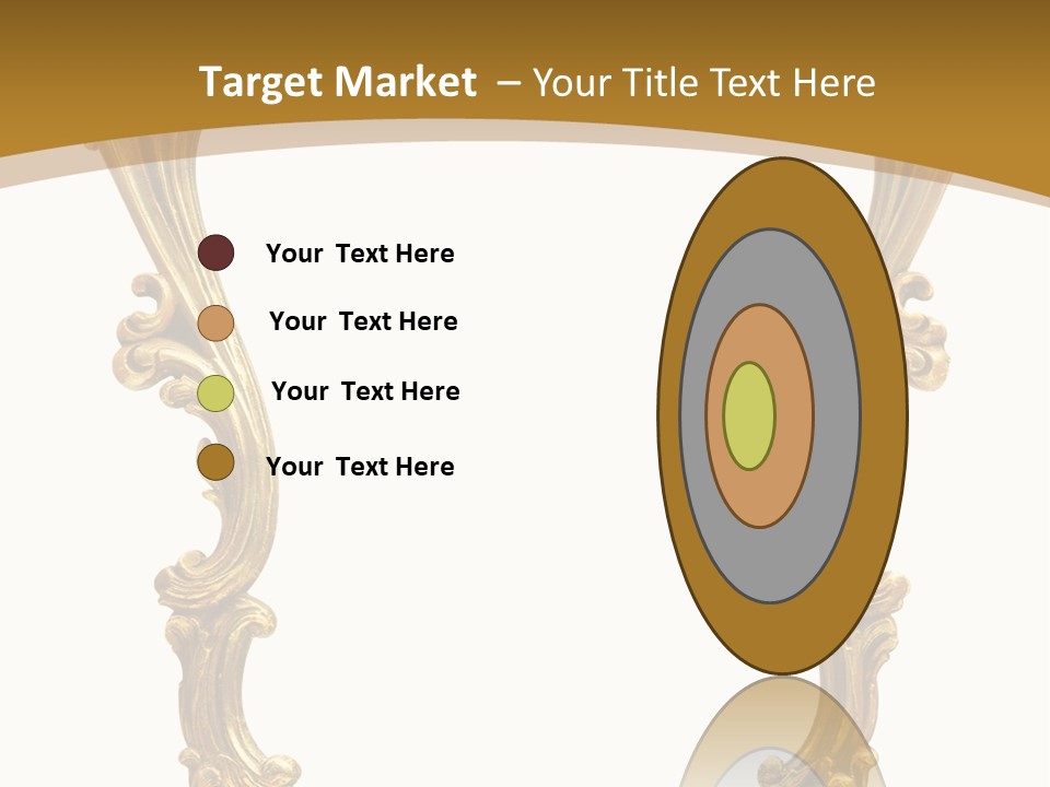 Gold Antique Picture Frame PowerPoint Template