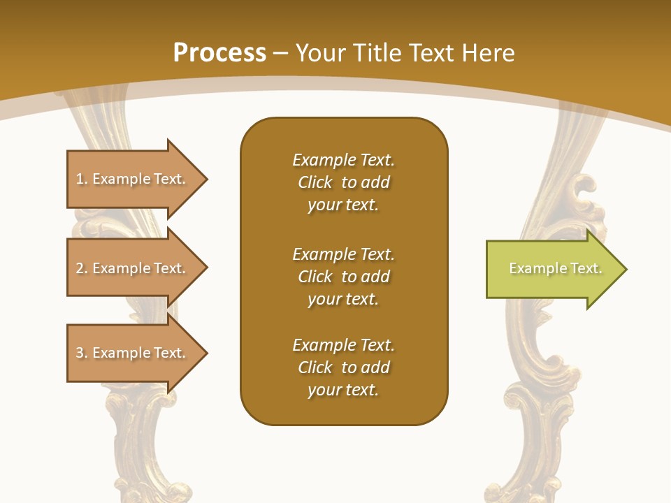 Gold Antique Picture Frame PowerPoint Template