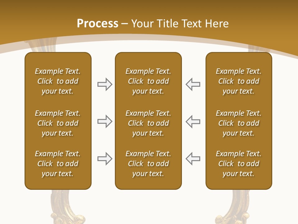 Gold Antique Picture Frame PowerPoint Template