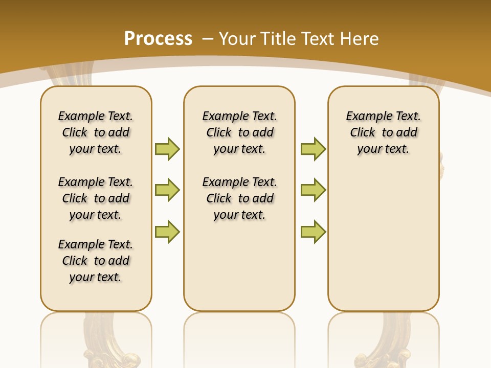 Gold Antique Picture Frame PowerPoint Template