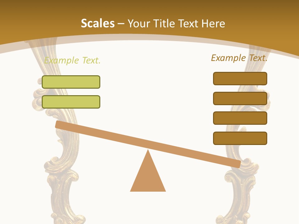 Gold Antique Picture Frame PowerPoint Template