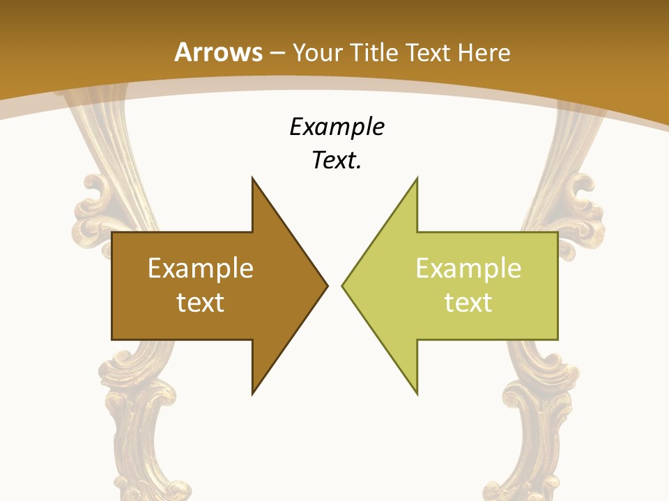 Gold Antique Picture Frame PowerPoint Template