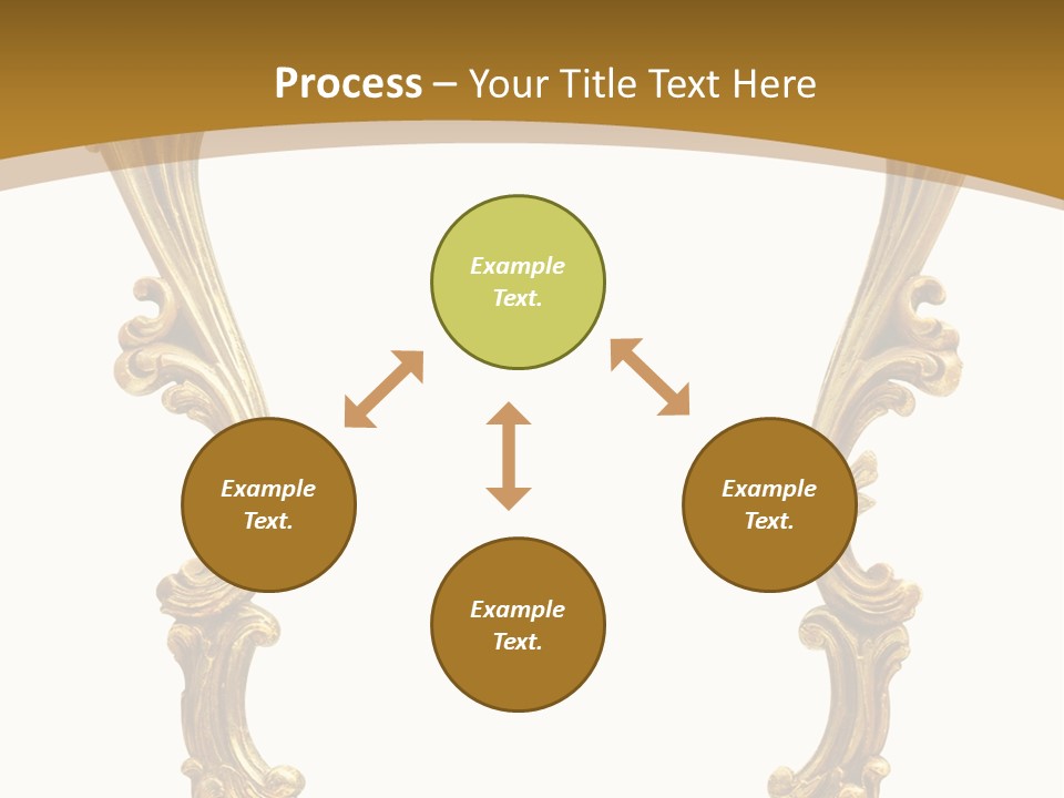 Gold Antique Picture Frame PowerPoint Template