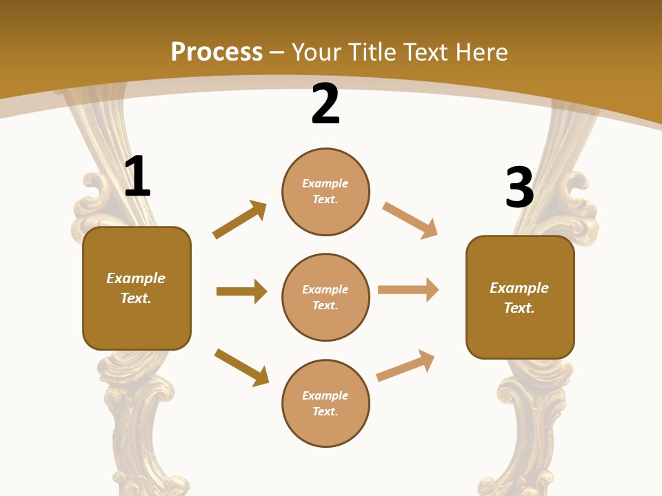 Gold Antique Picture Frame PowerPoint Template