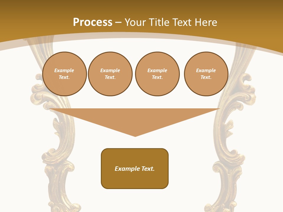 Gold Antique Picture Frame PowerPoint Template