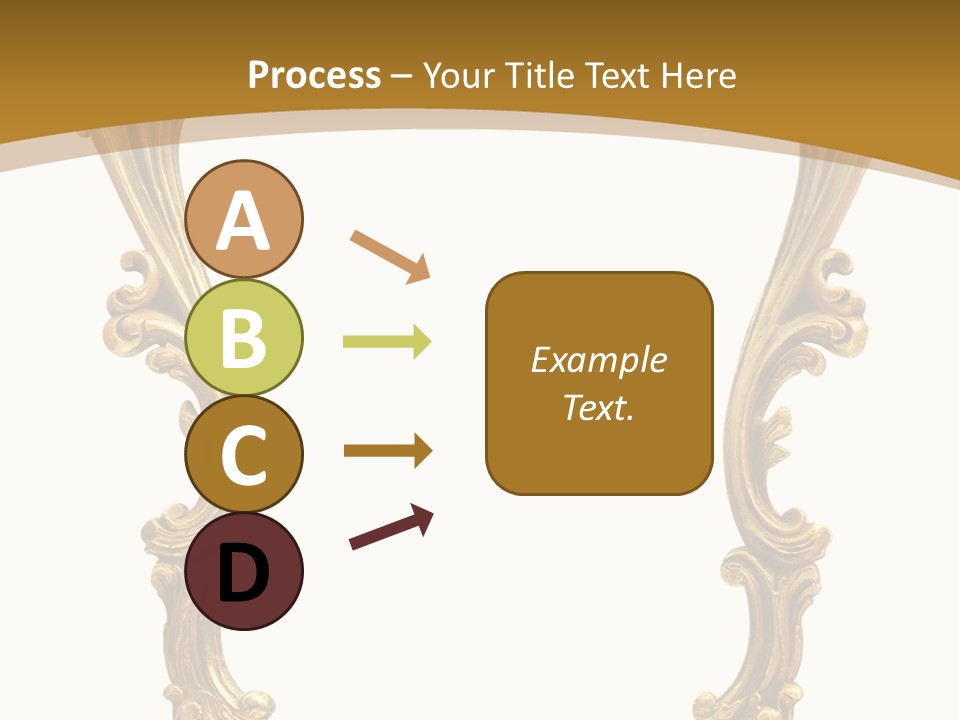 Gold Antique Picture Frame PowerPoint Template