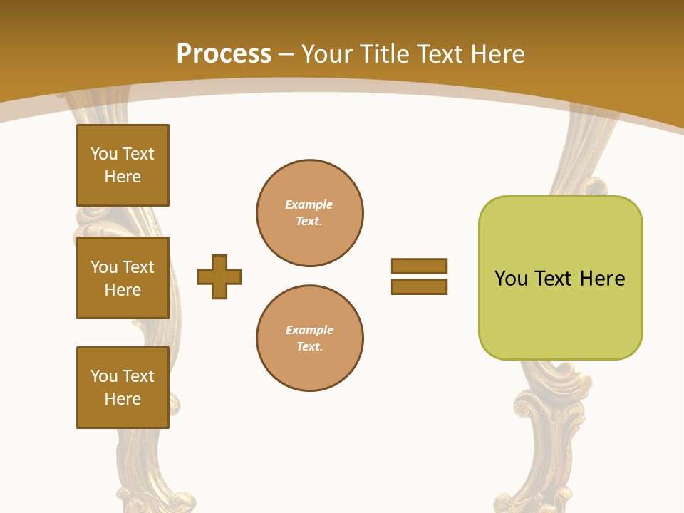 Gold Antique Picture Frame PowerPoint Template
