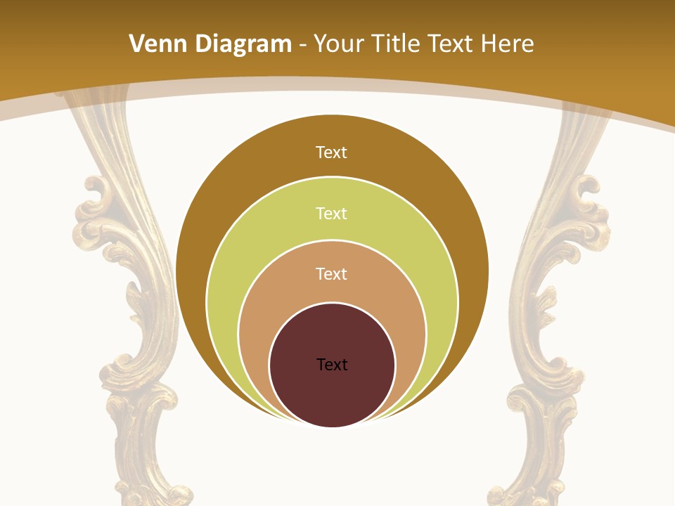 Gold Antique Picture Frame PowerPoint Template