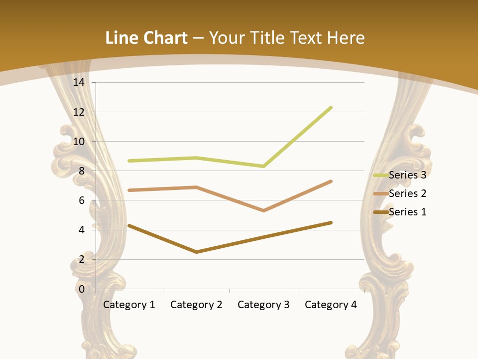 Gold Antique Picture Frame PowerPoint Template