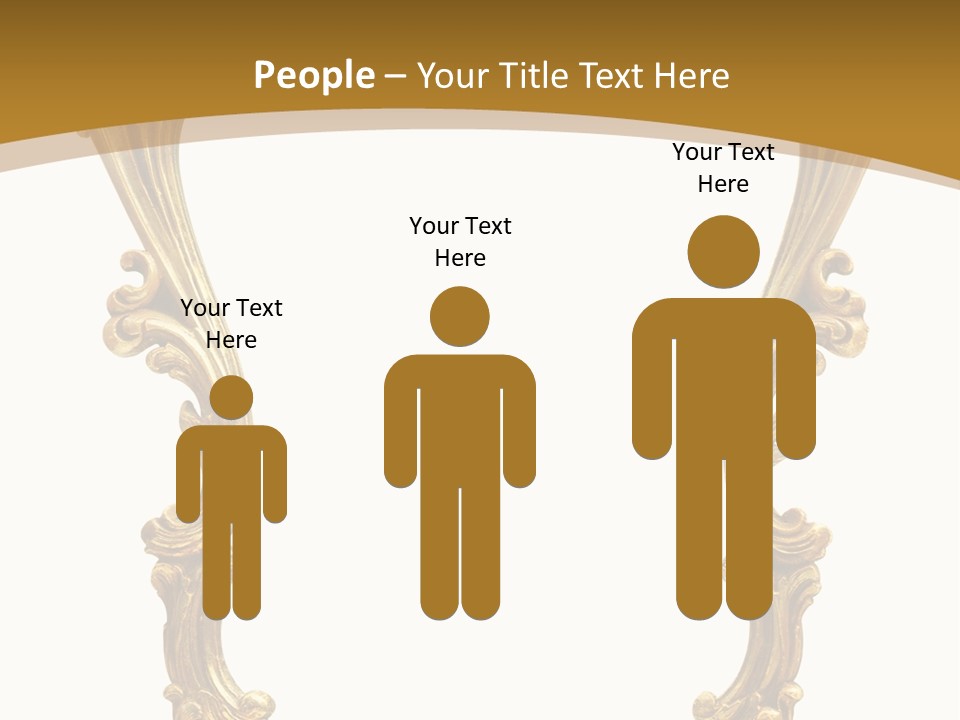 Gold Antique Picture Frame PowerPoint Template