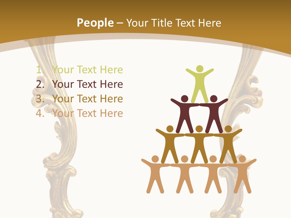 Gold Antique Picture Frame PowerPoint Template