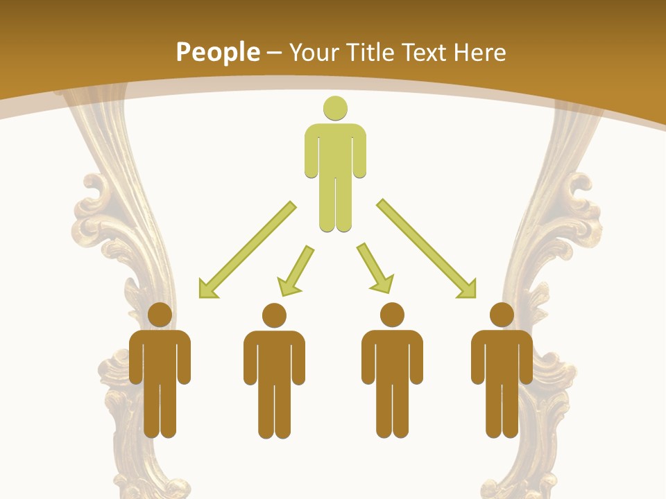 Gold Antique Picture Frame PowerPoint Template