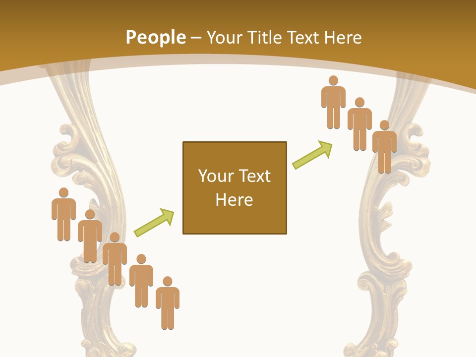 Gold Antique Picture Frame PowerPoint Template