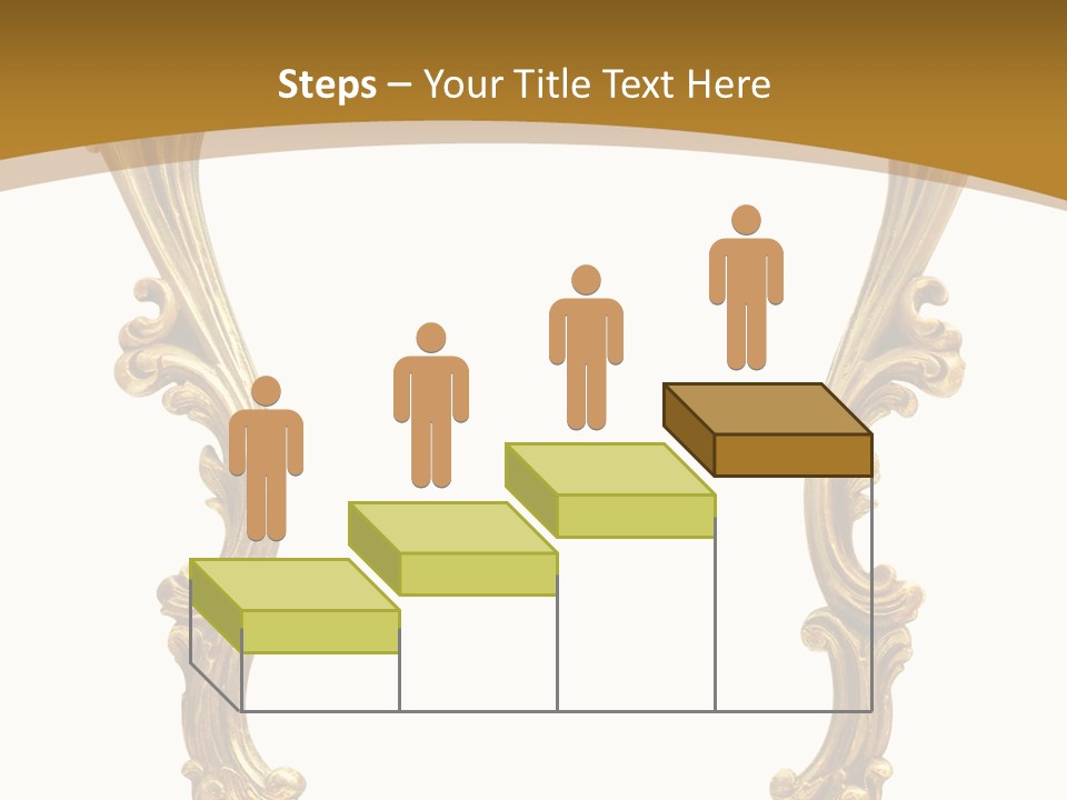 Gold Antique Picture Frame PowerPoint Template