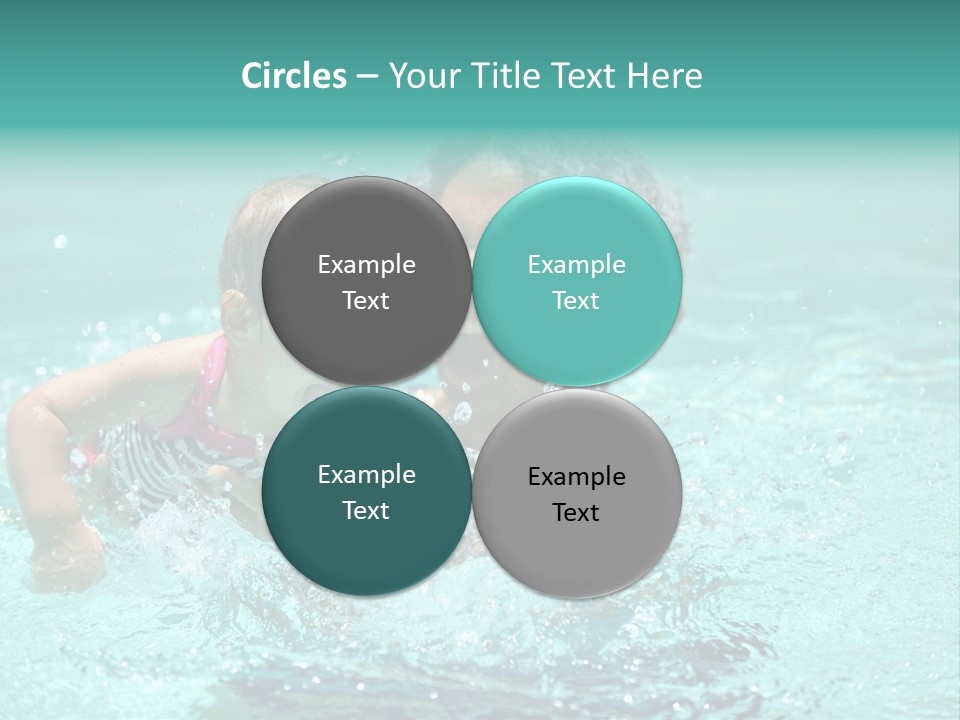 Young Mother With Son On The Beach PowerPoint Template