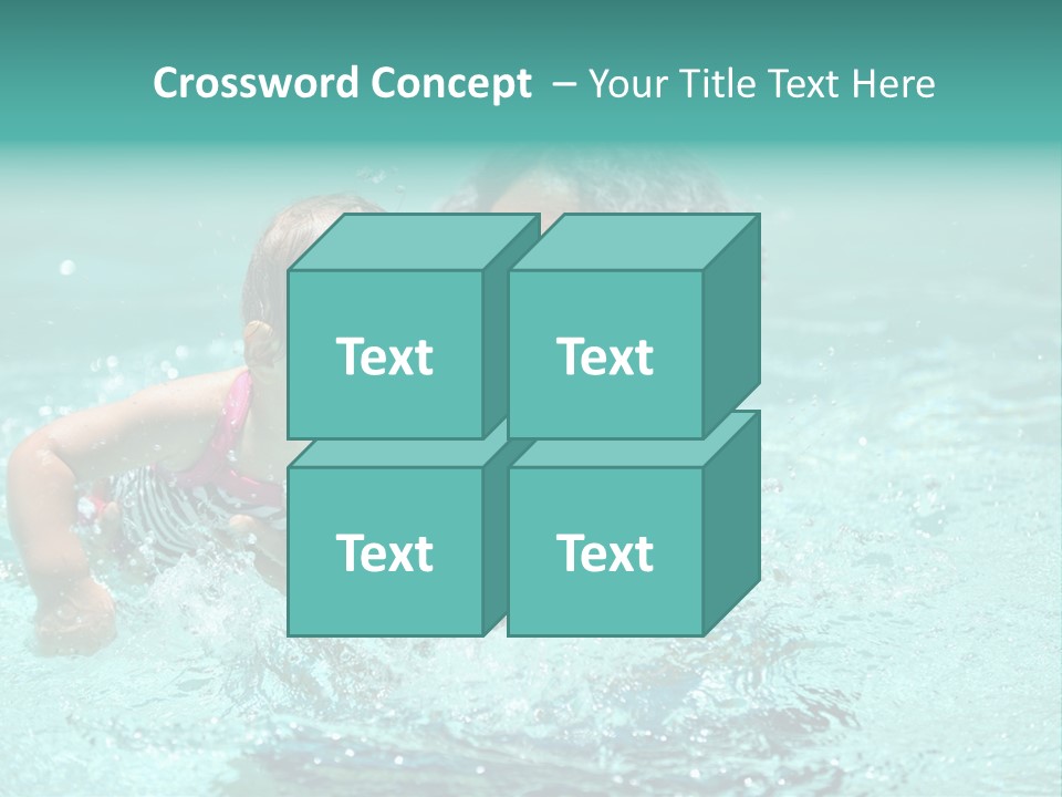 Young Mother With Son On The Beach PowerPoint Template