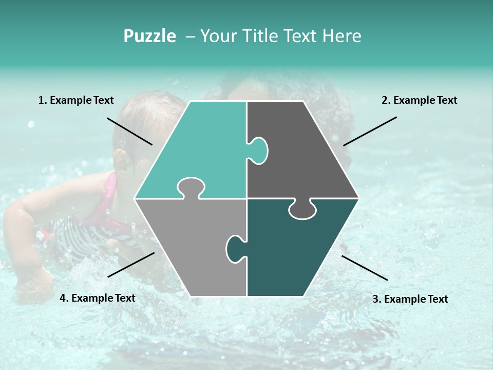 Young Mother With Son On The Beach PowerPoint Template