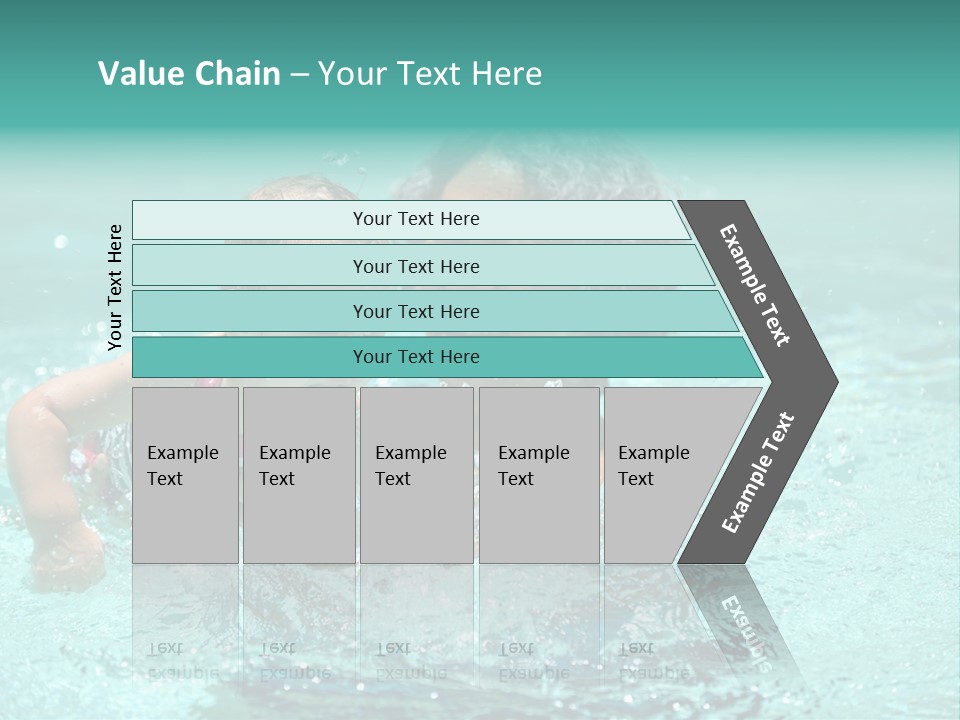 Young Mother With Son On The Beach PowerPoint Template