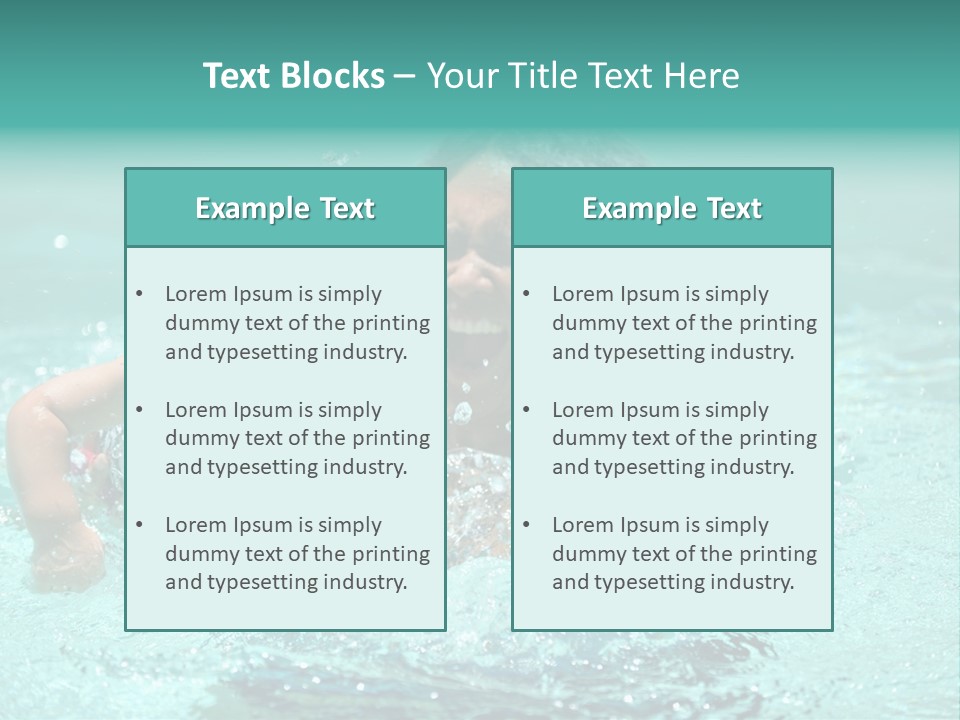 Young Mother With Son On The Beach PowerPoint Template