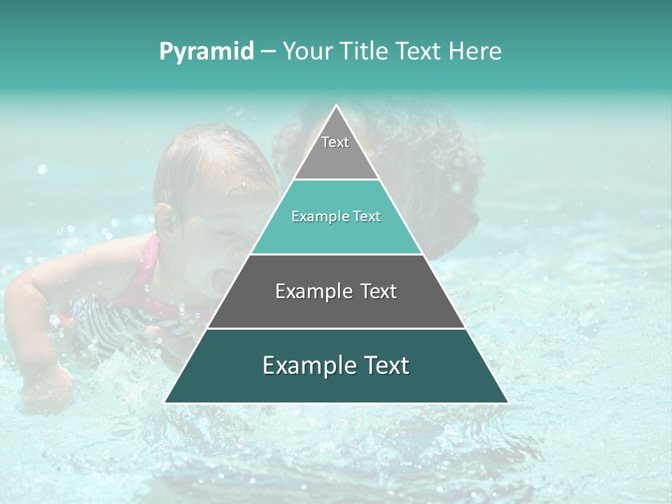 Young Mother With Son On The Beach PowerPoint Template