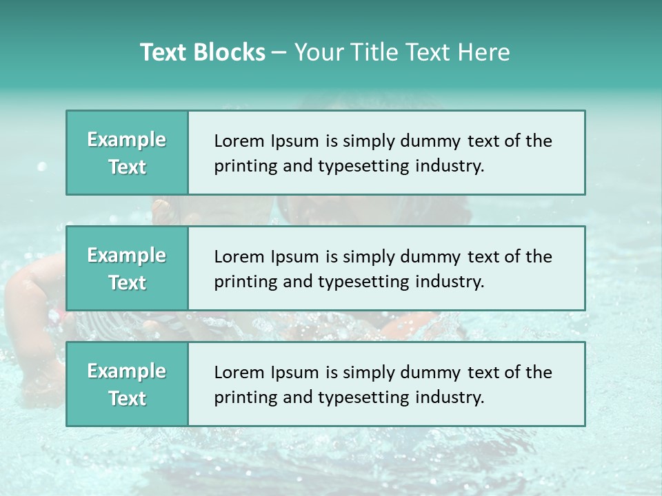 Young Mother With Son On The Beach PowerPoint Template