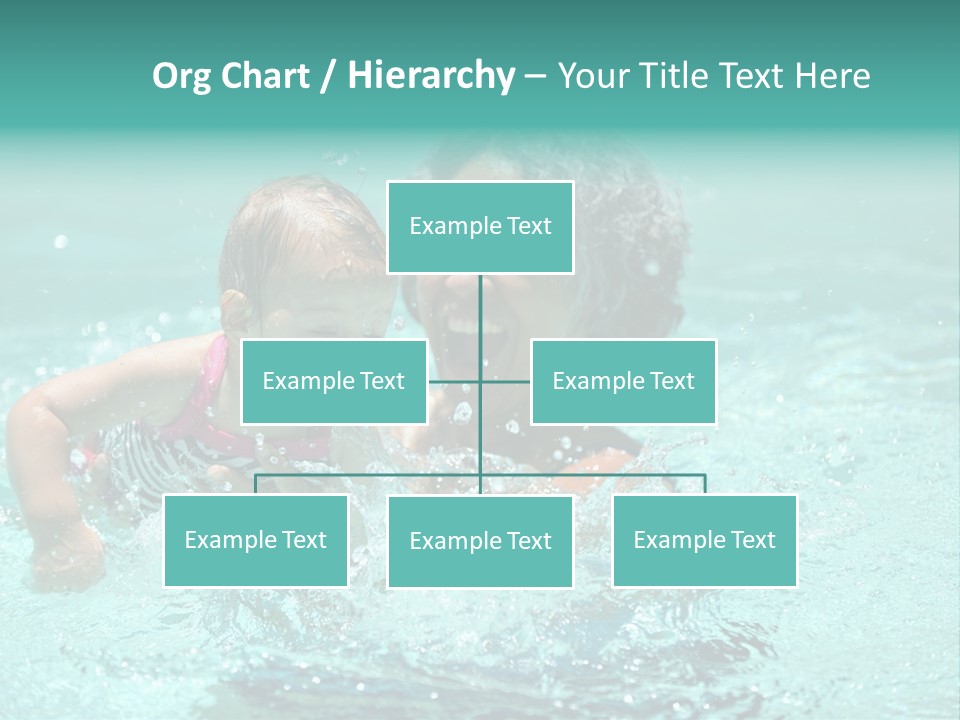 Young Mother With Son On The Beach PowerPoint Template