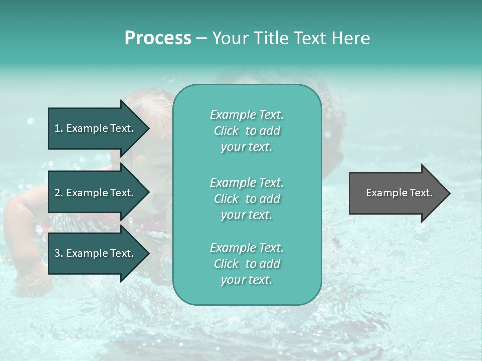 Young Mother With Son On The Beach PowerPoint Template