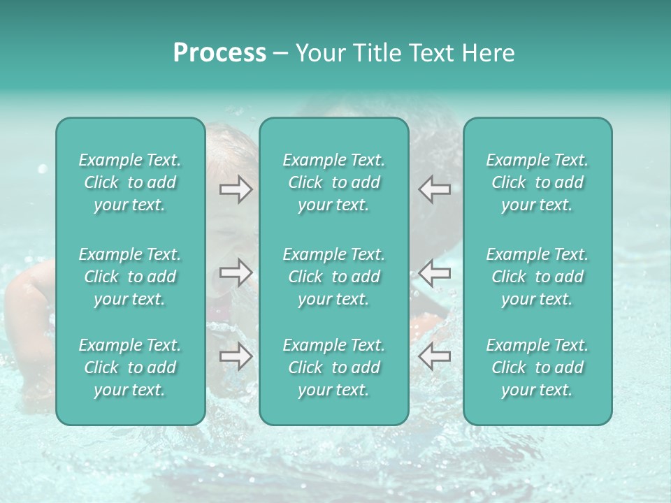 Young Mother With Son On The Beach PowerPoint Template