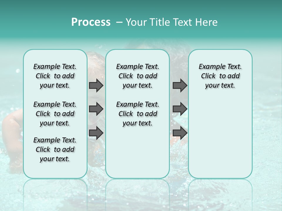 Young Mother With Son On The Beach PowerPoint Template