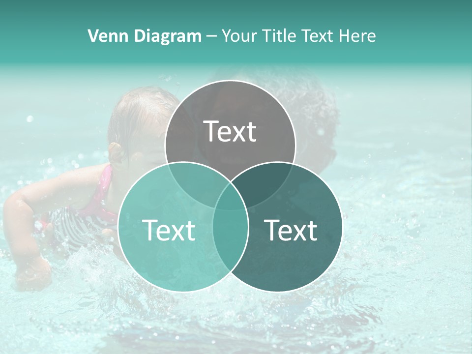 Young Mother With Son On The Beach PowerPoint Template