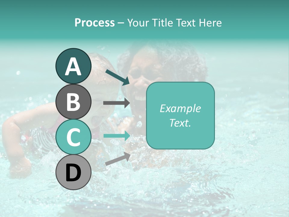 Young Mother With Son On The Beach PowerPoint Template