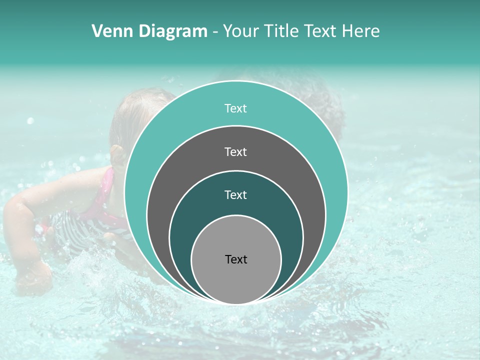 Young Mother With Son On The Beach PowerPoint Template