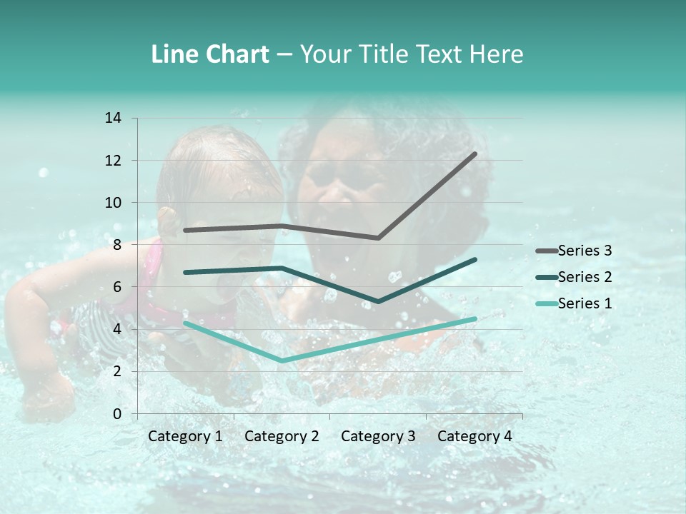 Young Mother With Son On The Beach PowerPoint Template