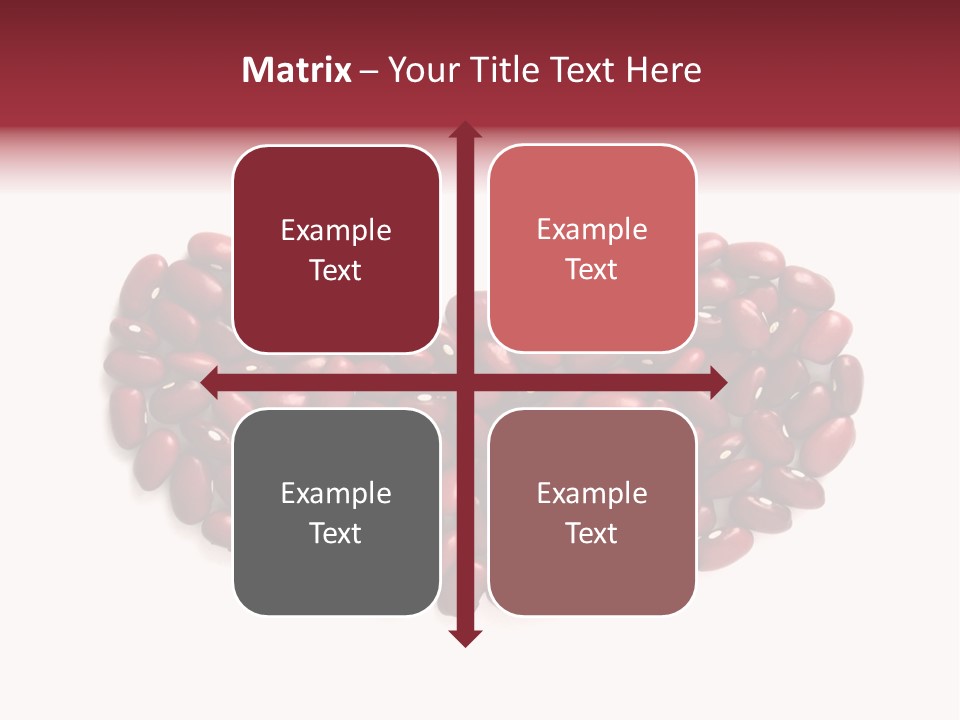 Bunch Of Red Beans Look Like One Big Bean PowerPoint Template