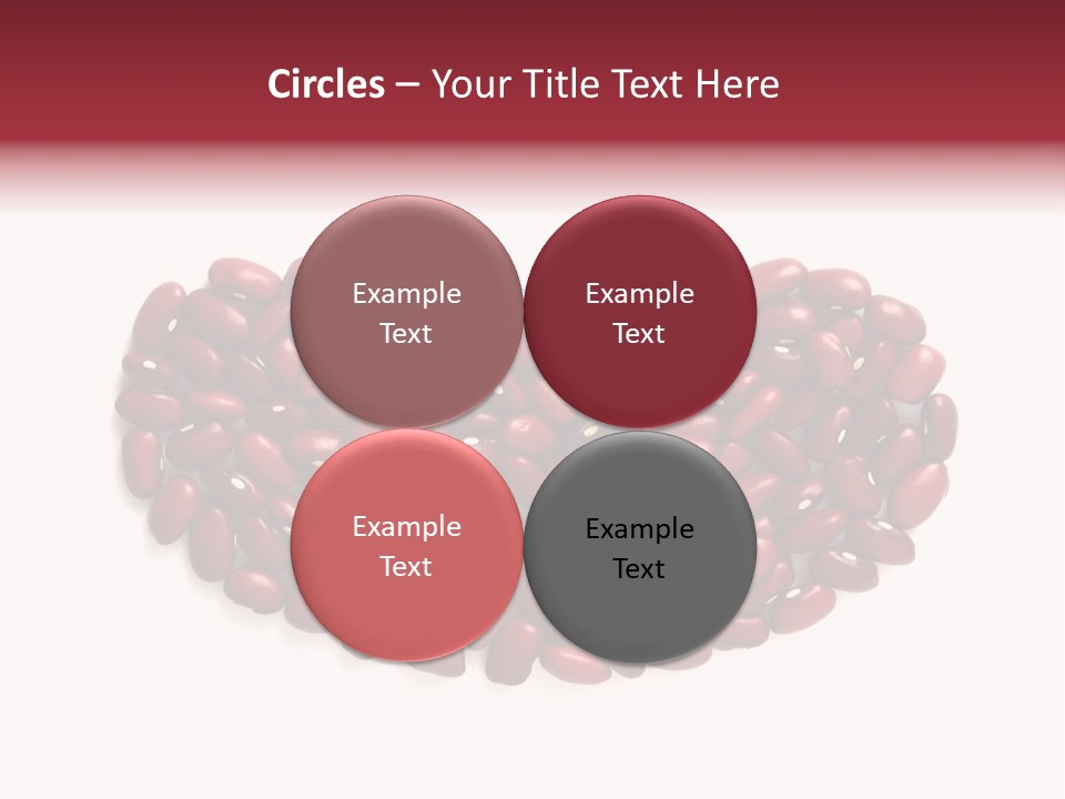 Bunch Of Red Beans Look Like One Big Bean PowerPoint Template