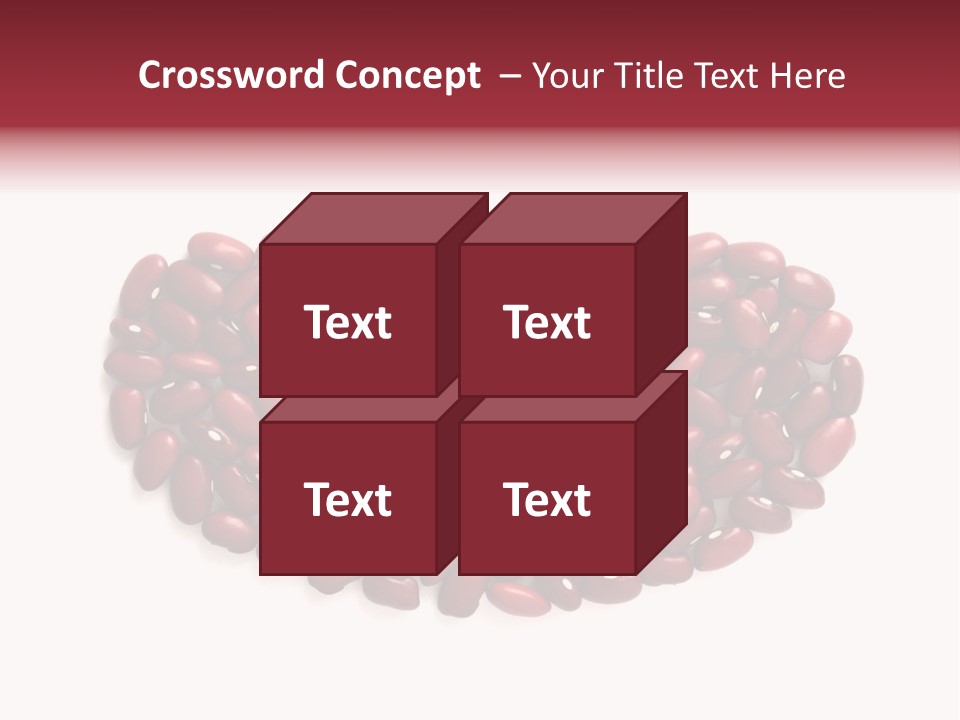 Bunch Of Red Beans Look Like One Big Bean PowerPoint Template