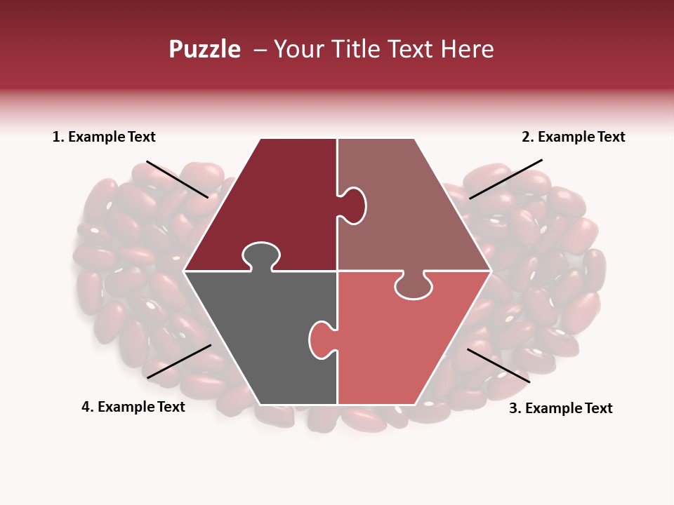 Bunch Of Red Beans Look Like One Big Bean PowerPoint Template