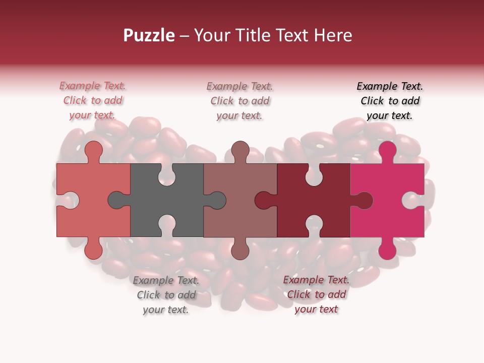 Bunch Of Red Beans Look Like One Big Bean PowerPoint Template