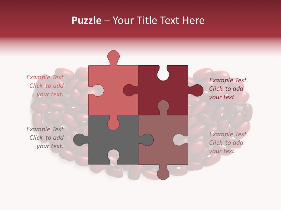 Bunch Of Red Beans Look Like One Big Bean PowerPoint Template