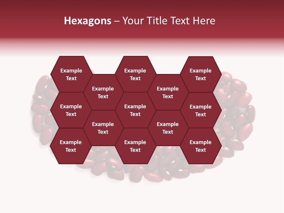 Bunch Of Red Beans Look Like One Big Bean PowerPoint Template
