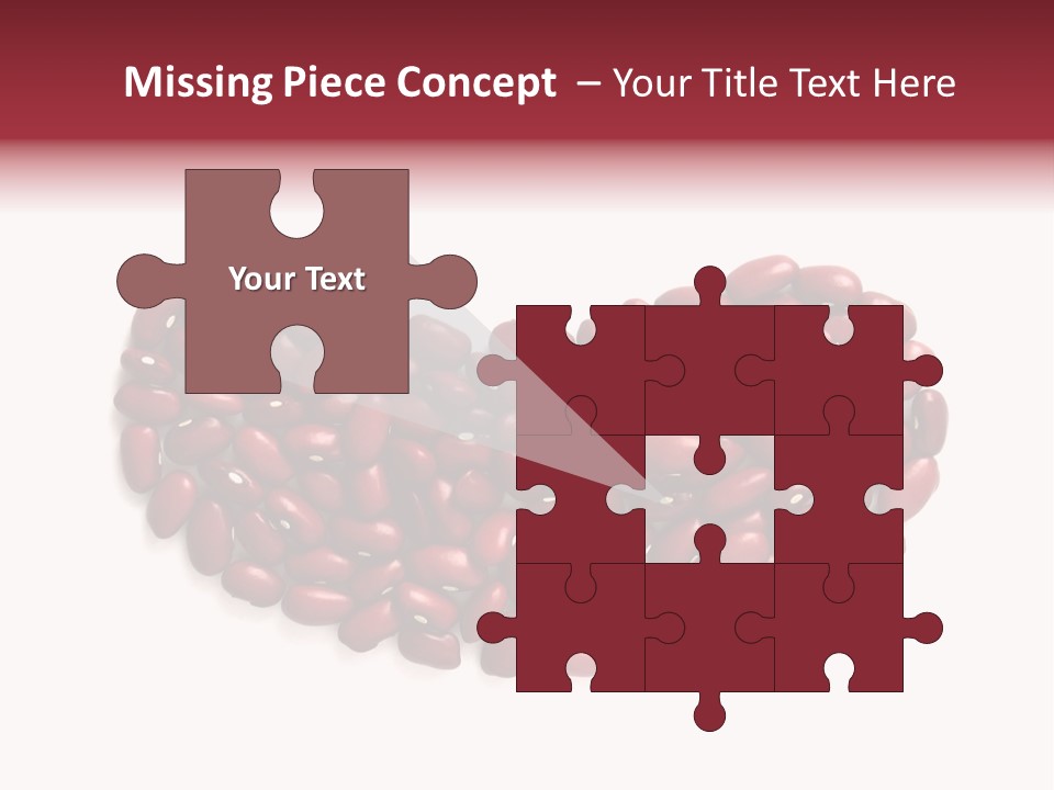 Bunch Of Red Beans Look Like One Big Bean PowerPoint Template