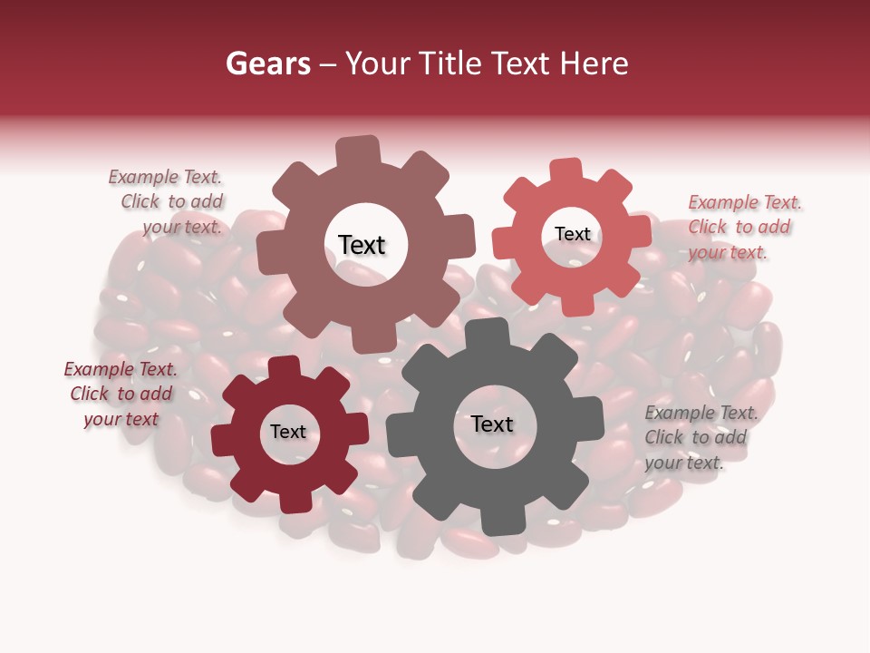 Bunch Of Red Beans Look Like One Big Bean PowerPoint Template