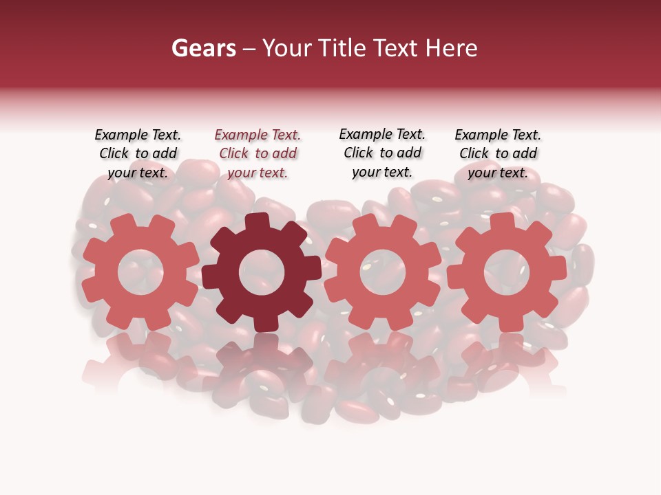 Bunch Of Red Beans Look Like One Big Bean PowerPoint Template