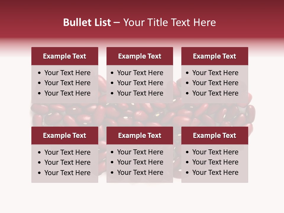 Bunch Of Red Beans Look Like One Big Bean PowerPoint Template