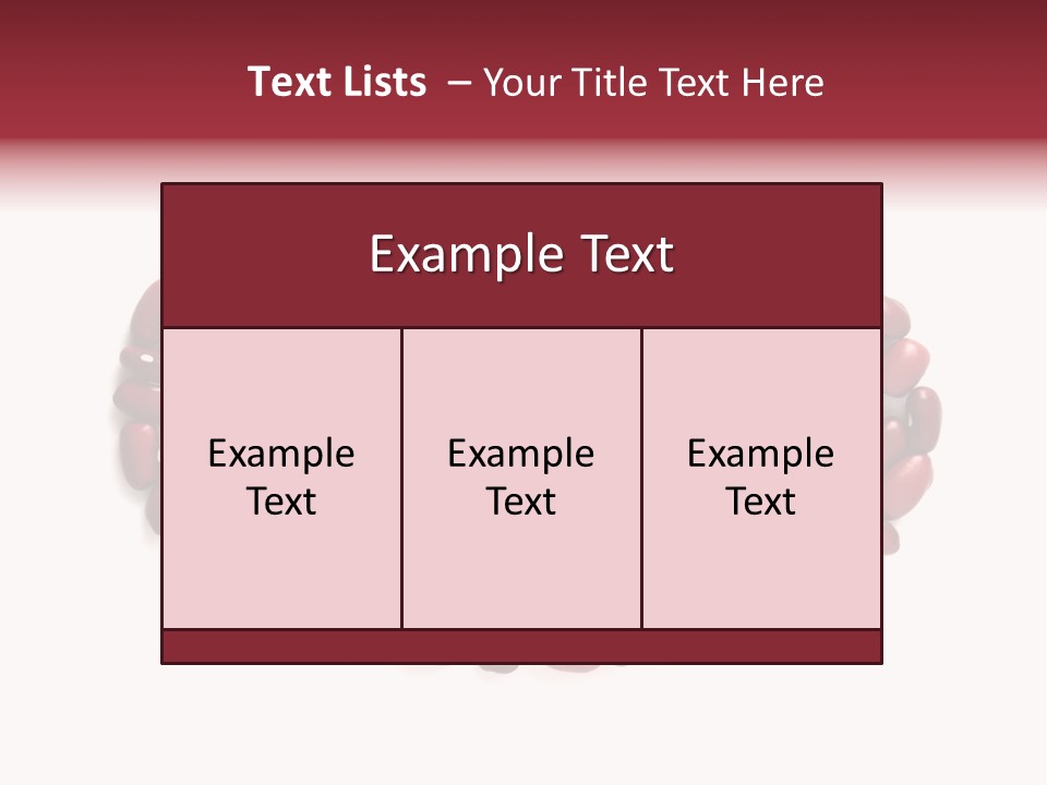 Bunch Of Red Beans Look Like One Big Bean PowerPoint Template