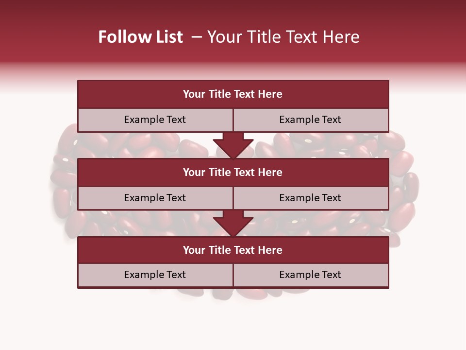 Bunch Of Red Beans Look Like One Big Bean PowerPoint Template