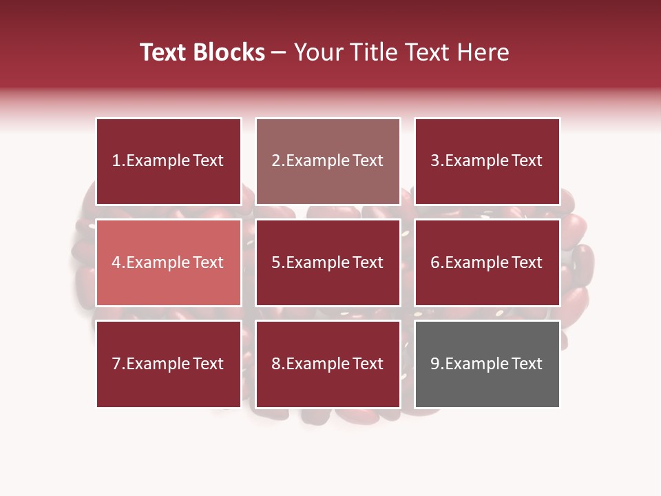 Bunch Of Red Beans Look Like One Big Bean PowerPoint Template